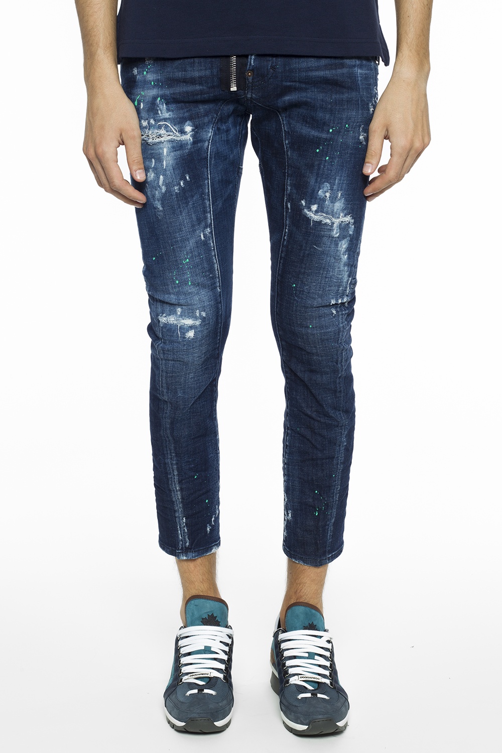 Blue 'Tidy Biker Jean' jeans Dsquared2 - Vitkac Canada